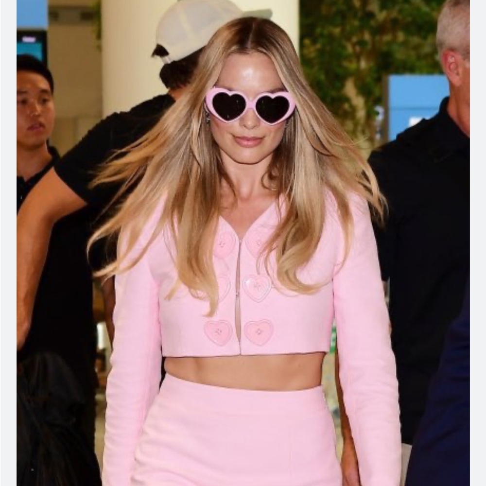 NWT Moschino Pink Silk Barbie Top
